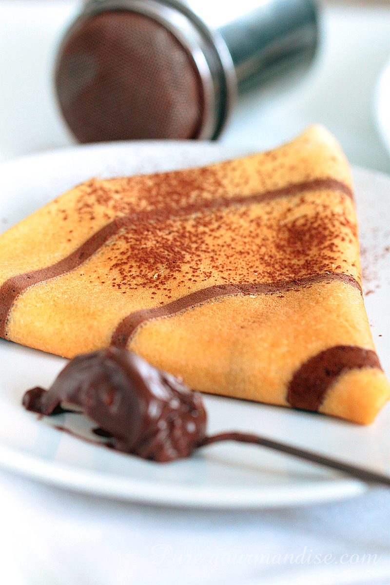 Crêpes rayées vanille chocolat - Pure Gourmandise