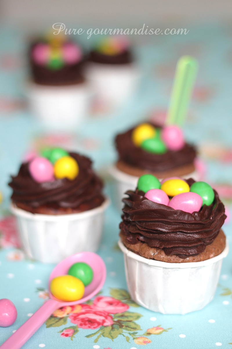 Cupcakes au chocolat aux m&m's - Pure Gourmandise