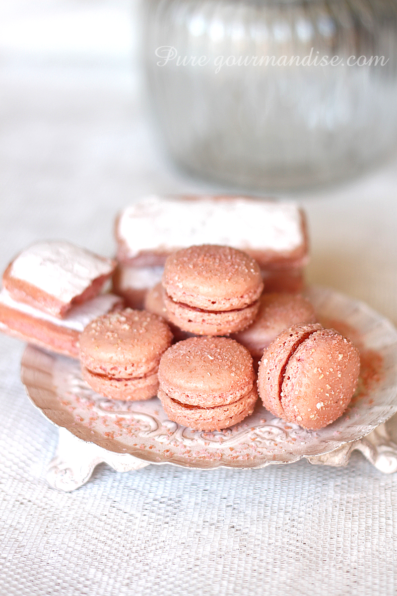 Macarons aux biscuits roses de Reims - Pure Gourmandise