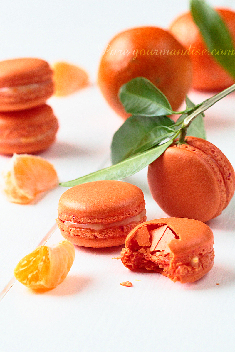 Macarons à la clémentine de Corse - Pure Gourmandise