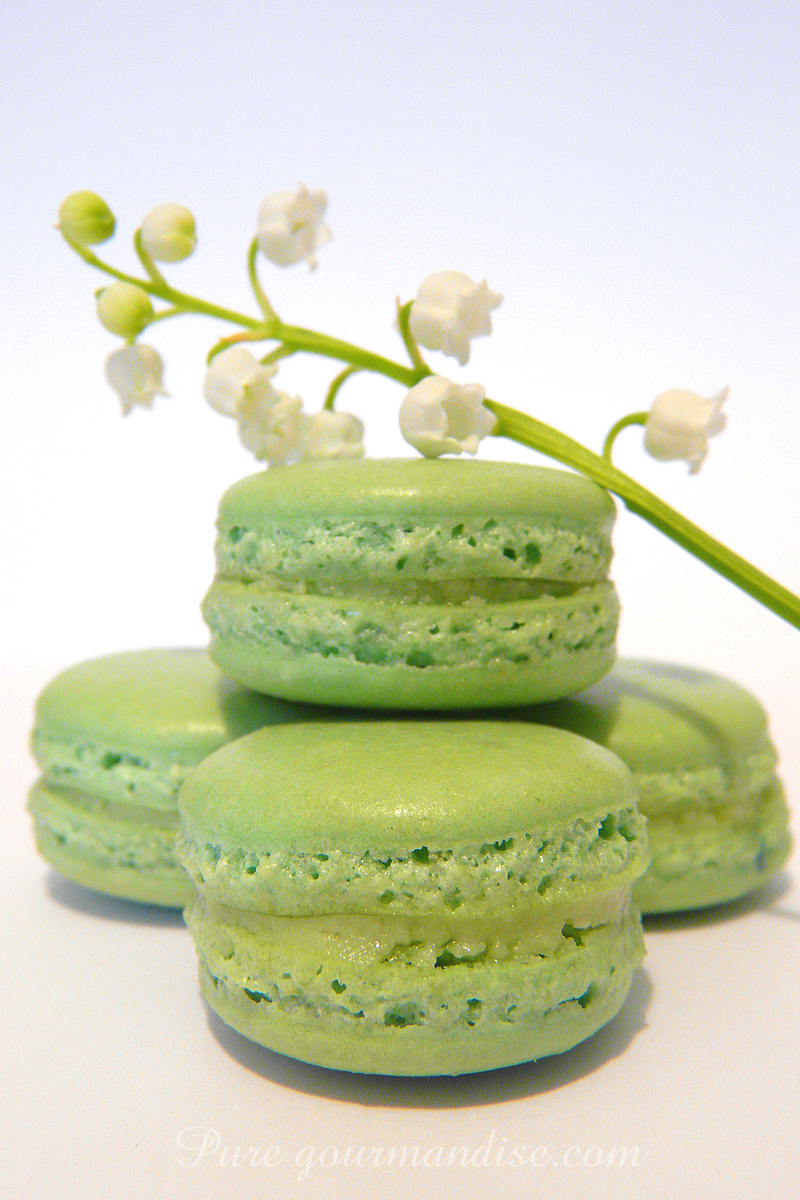 Macarons au muguet