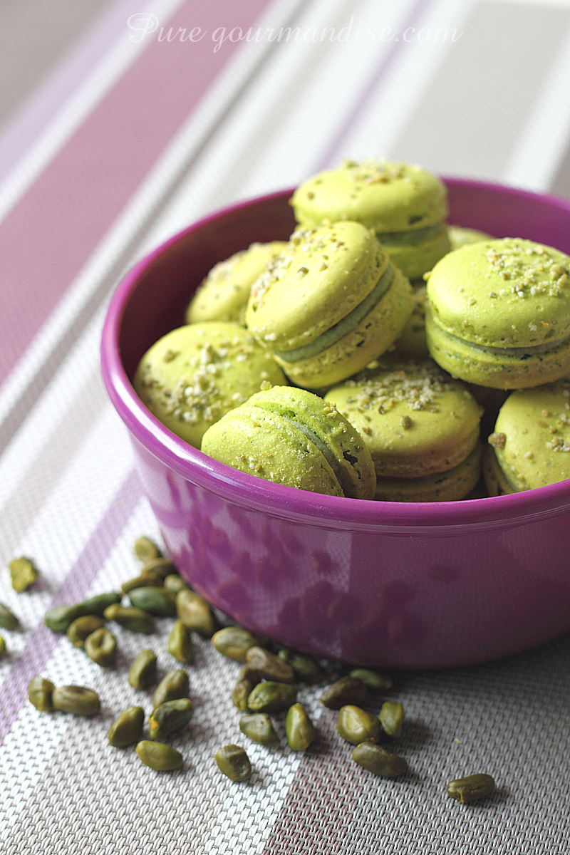 Macarons à la pistache - Pure Gourmandise