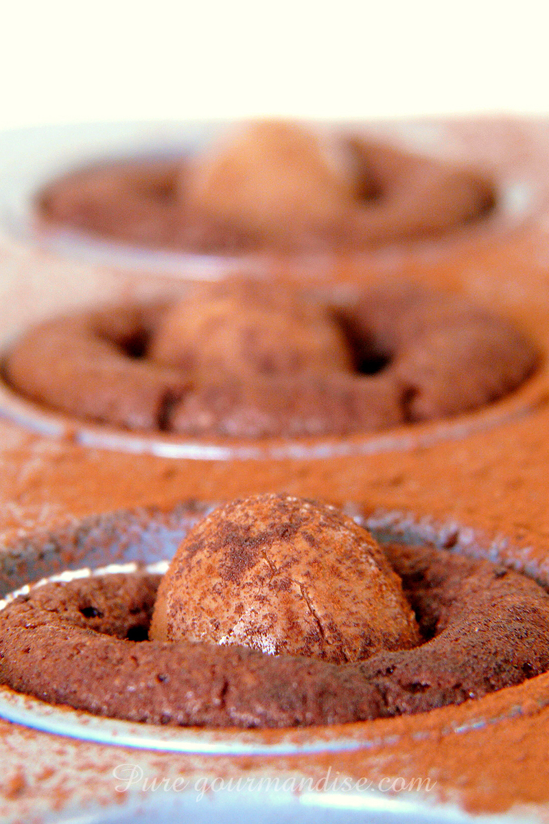 Mini fondants aux Kinder Schoko-Bons - Pure Gourmandise