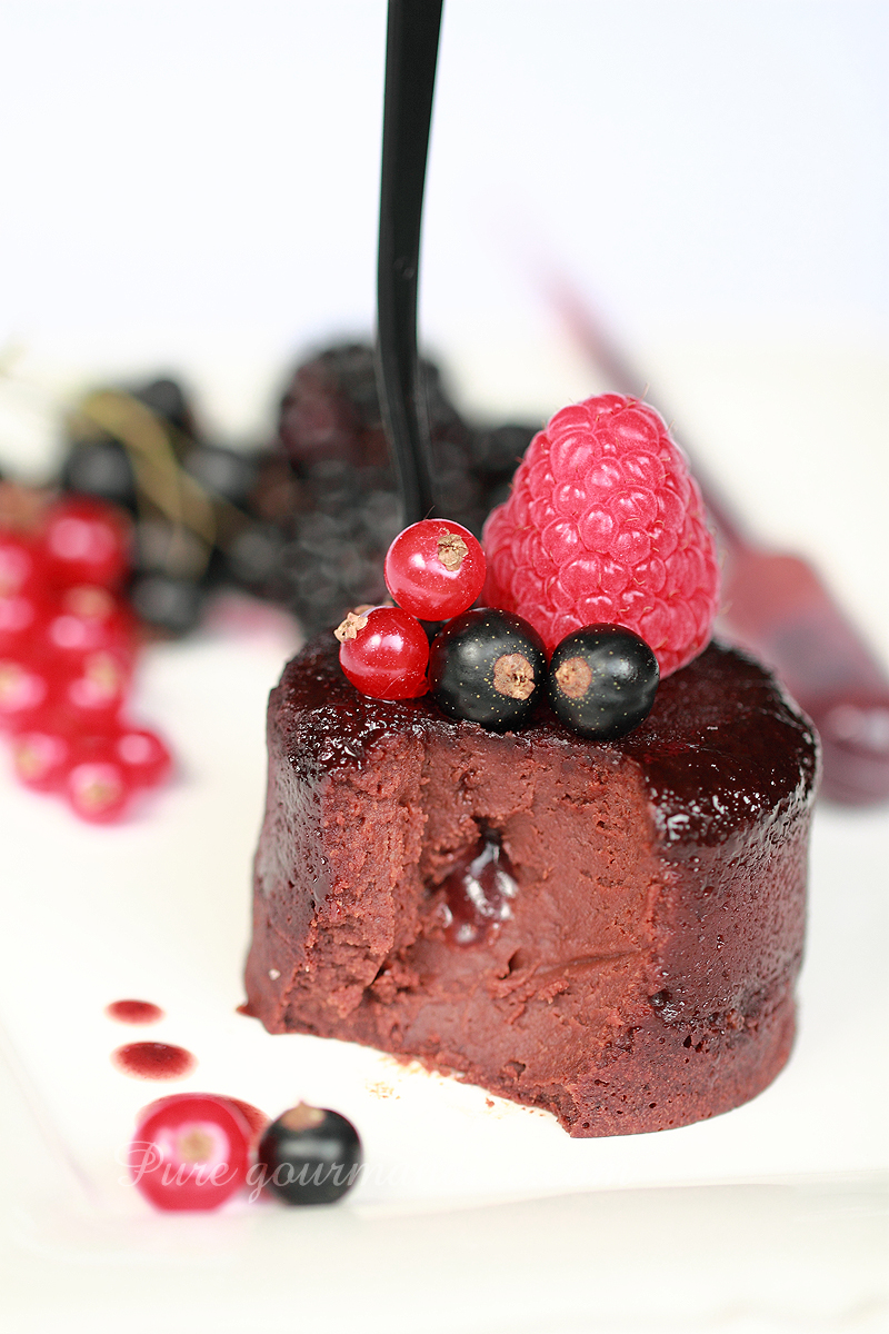 Fondants chocolat fruits rouges - Pure Gourmandise