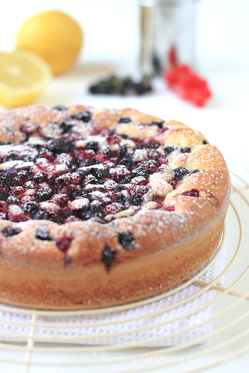 Gâteau moelleux aux fruits rouges - Pure Gourmandise