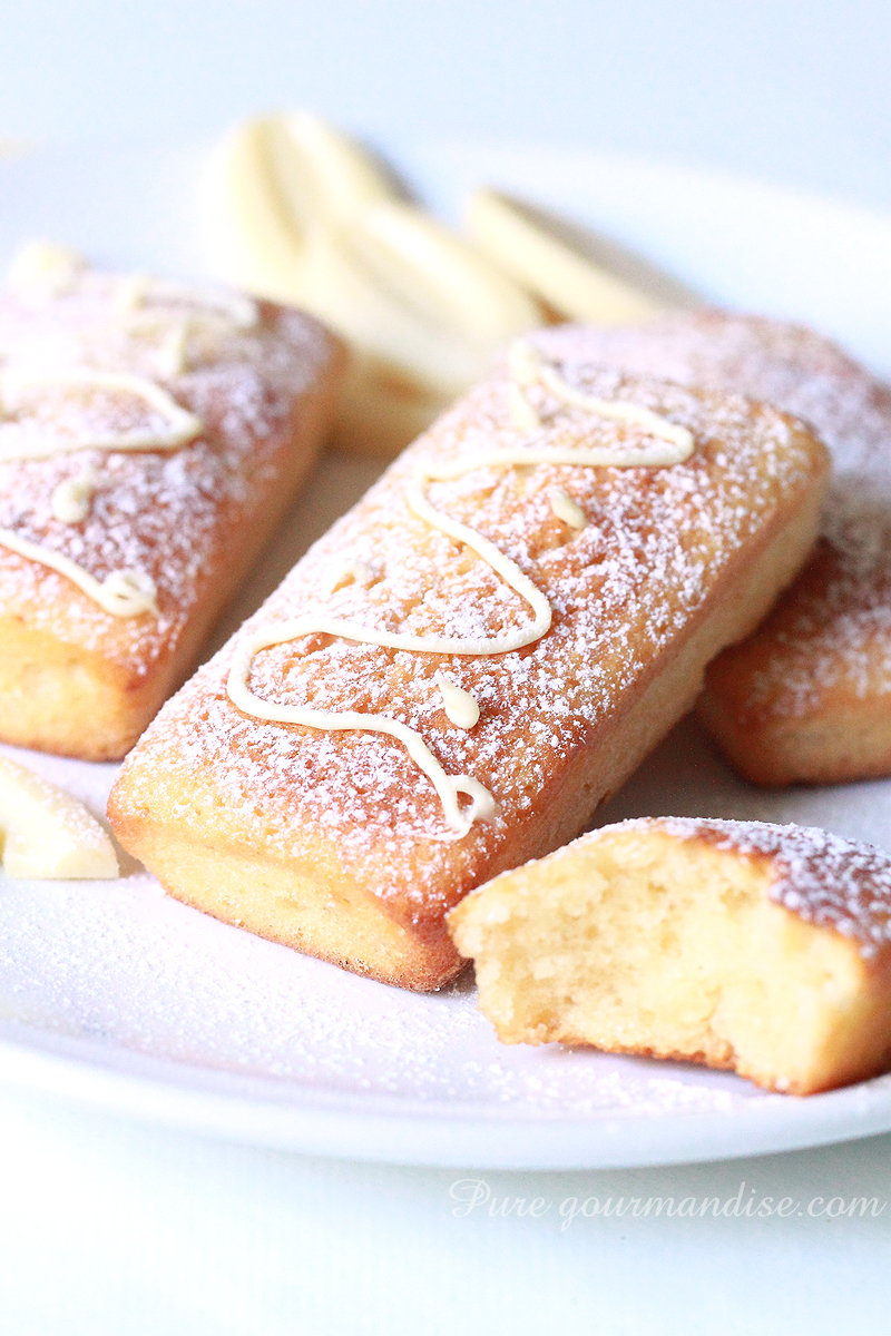 Financiers au chocolat blanc - Pure Gourmandise