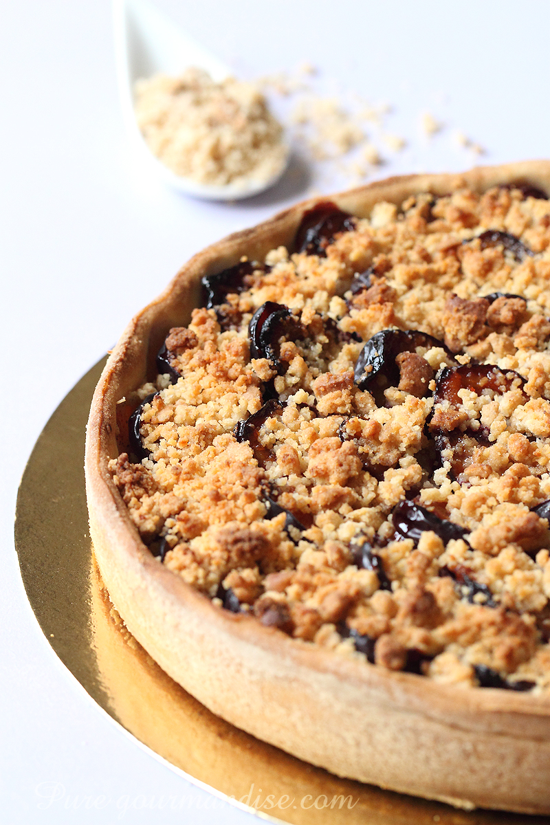 Tarte aux quetsches en streusel - Pure Gourmandise