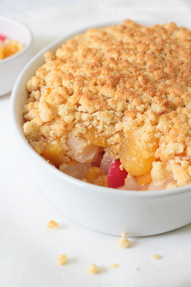 Crumble aux fruits sans gluten - Pure Gourmandise