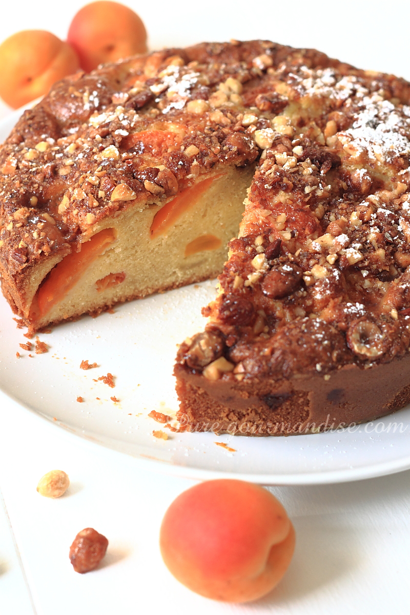 Gâteau moelleux aux abricots - Pure Gourmandise