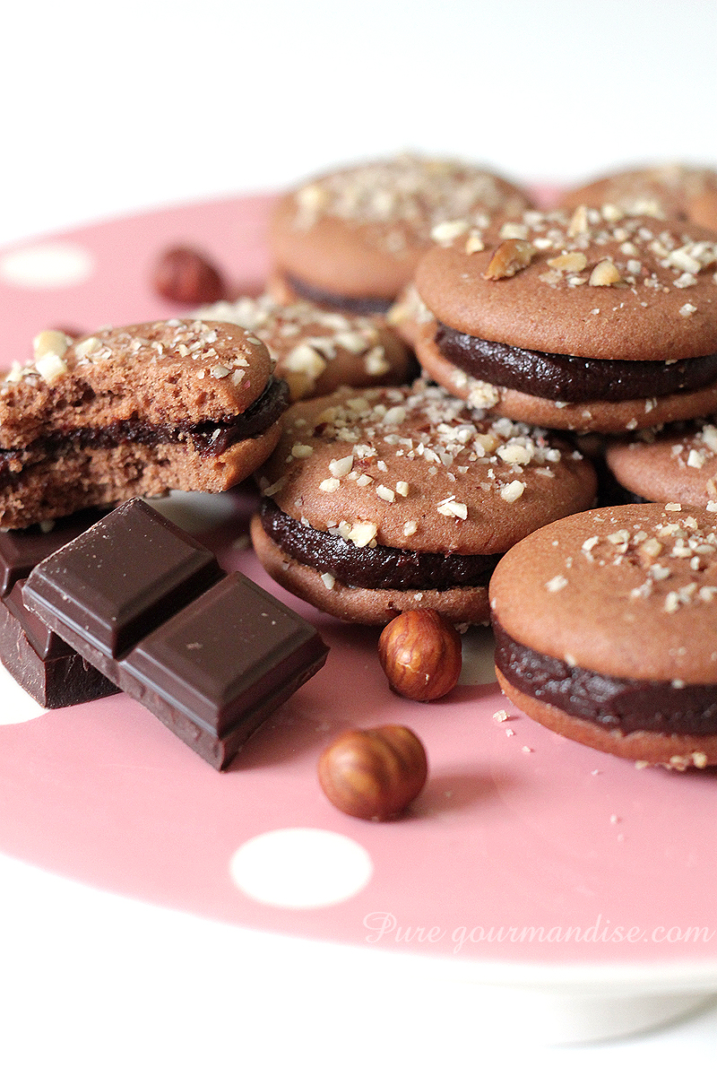 Whoopies au chocolat et à la noisette - Pure Gourmandise