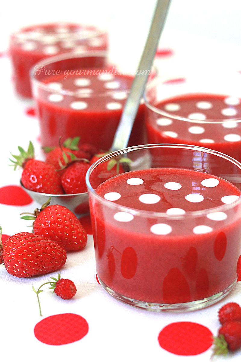 Soupe de fraises au marsala - Pure Gourmandise