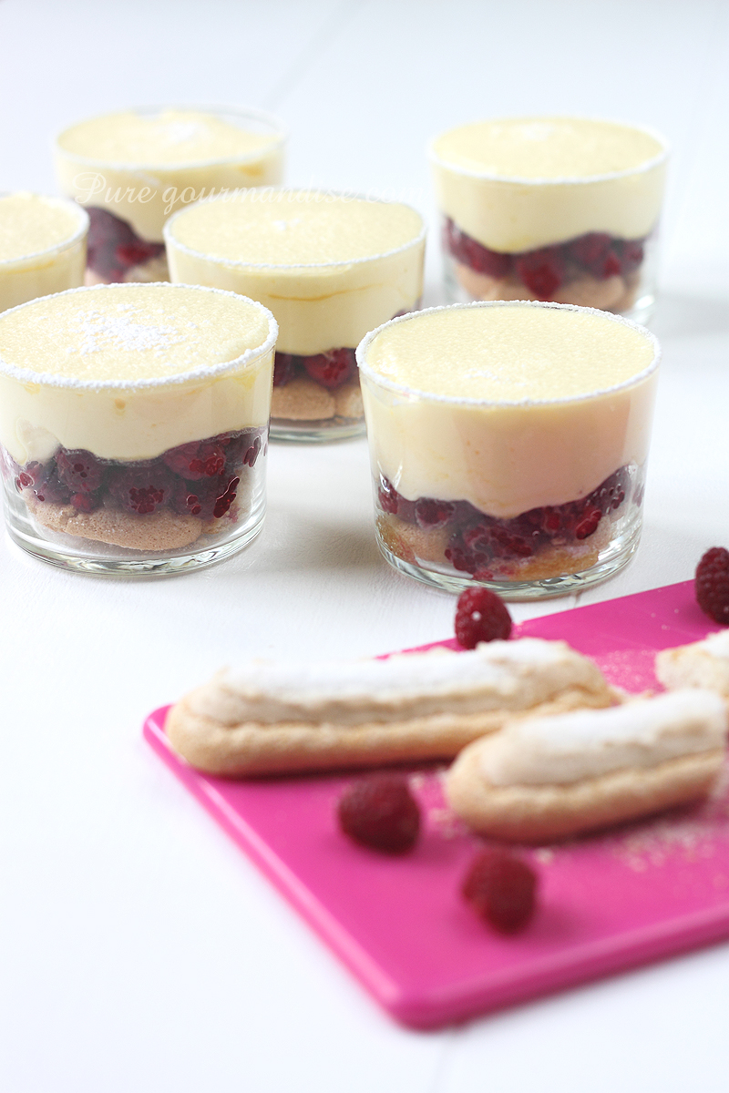 Tiramisu aux framboises - Pure Gourmandise