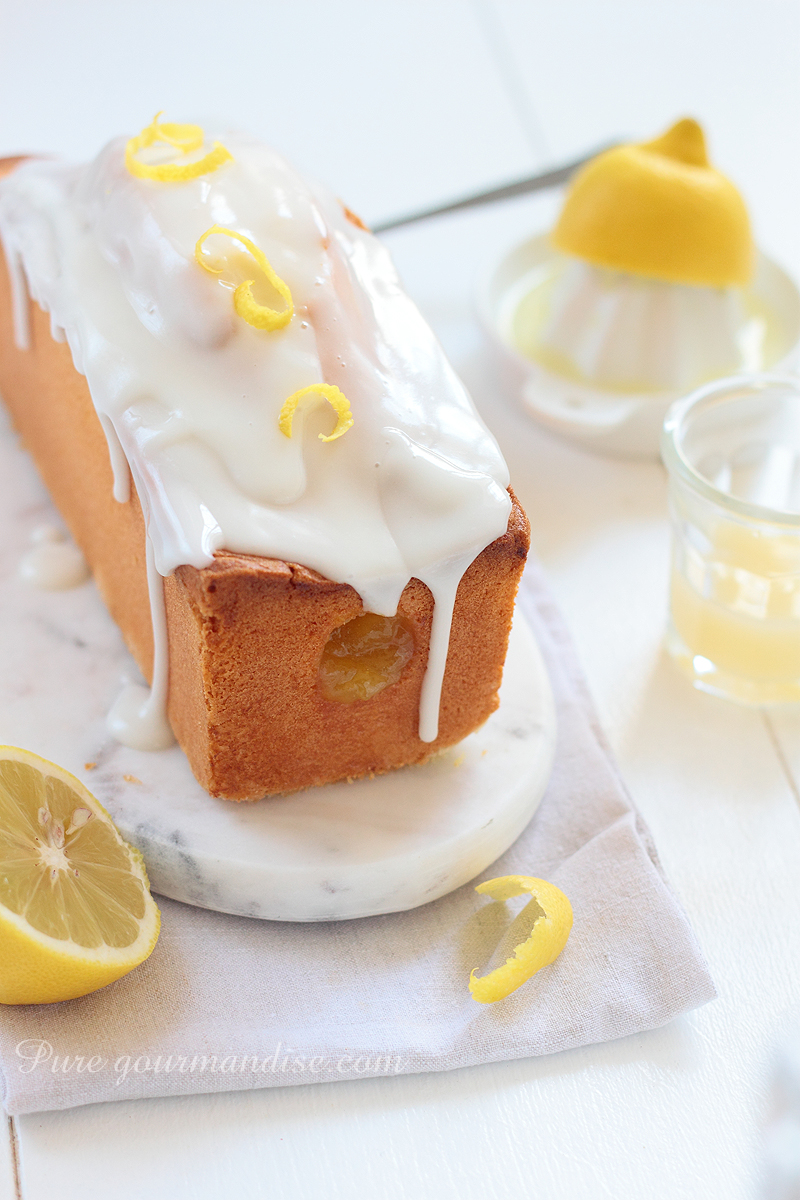 Cake au citron au lemon curd - Pure Gourmandise