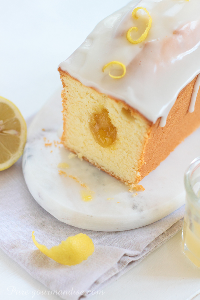 Cake au citron au lemon curd - Pure Gourmandise