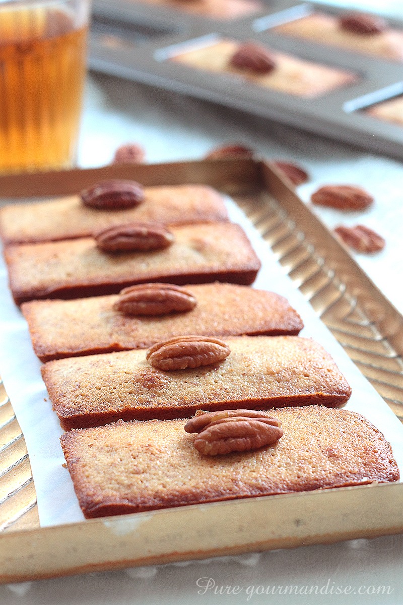 Financiers aux noix de pécan et sirop d'érable - Pure Gourmandise