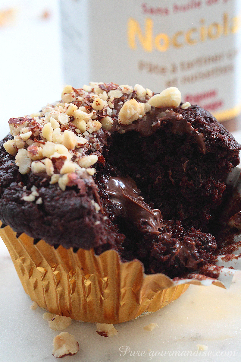 Muffins chocolat noisette à la Nocciolata - Pure Gourmandise